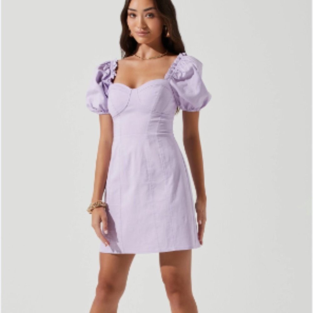 ASTR Skylar Puff Sleeve Dress